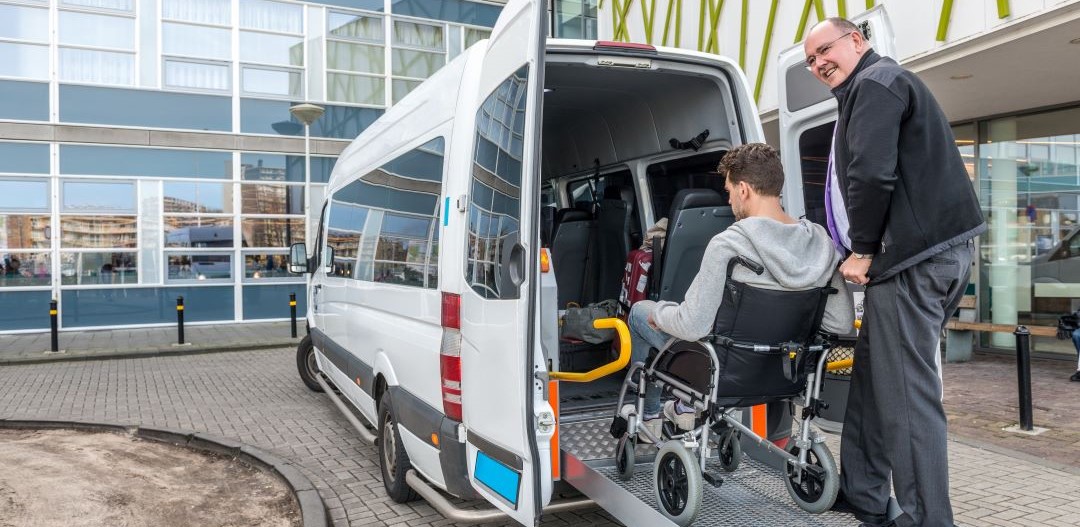 loading patient into non-emergency medical van